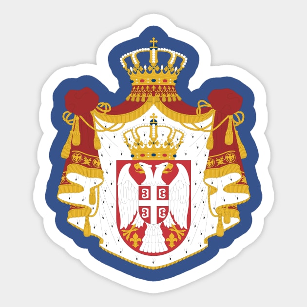 Kingdom of Serbia Sticker by Royal Tee Store